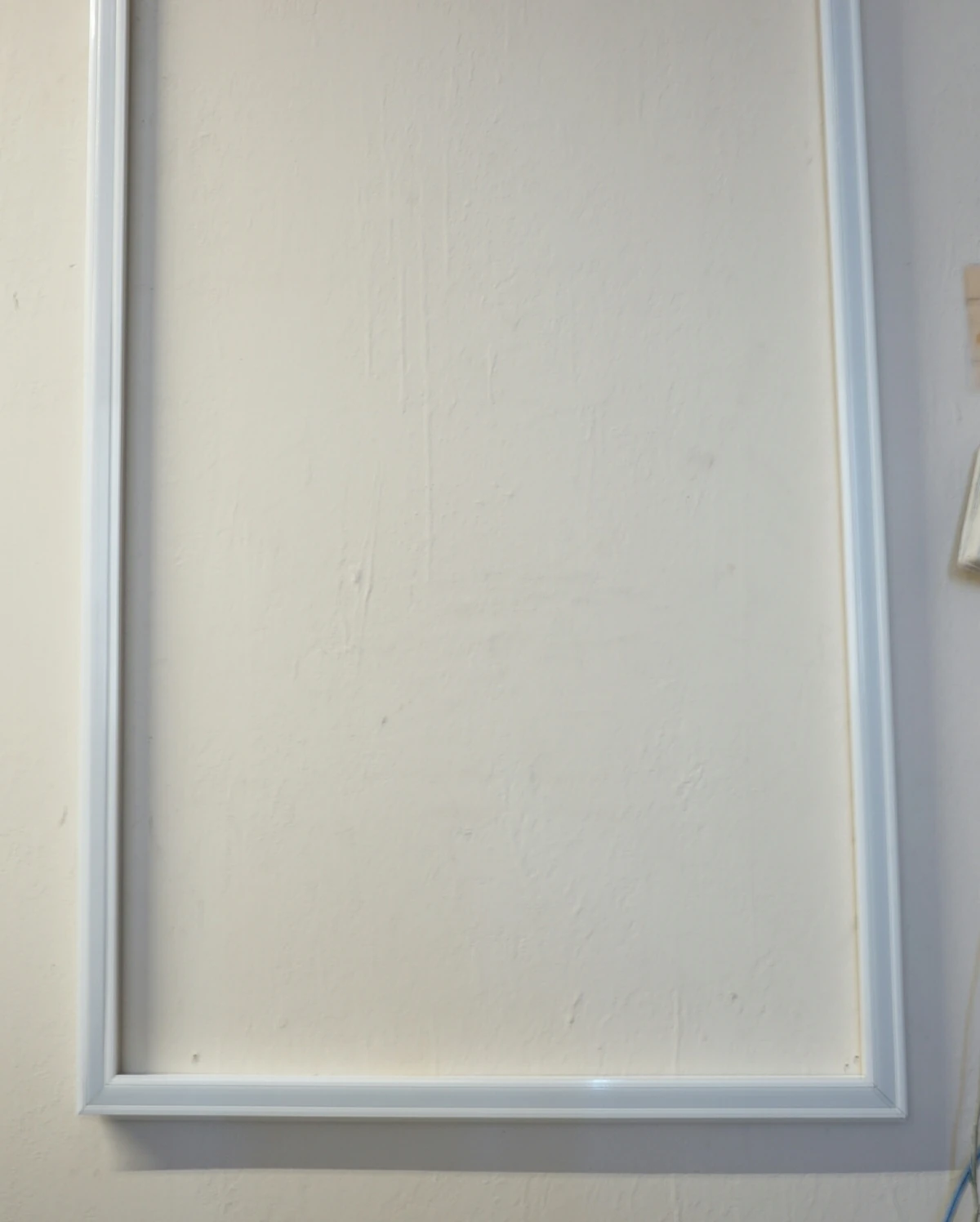 Close view of revised manufacturer mockup corner